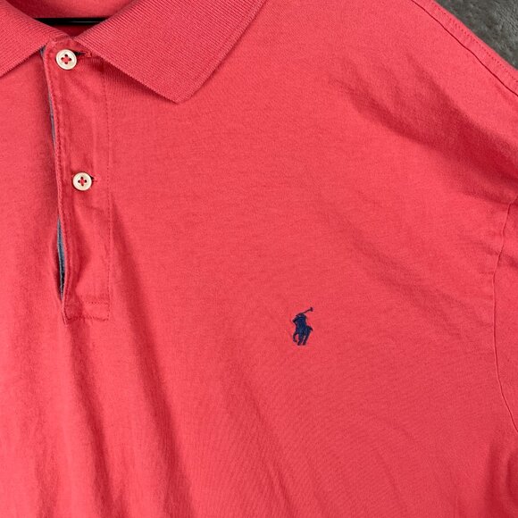 Polo Ralph Lauren 2XLT Coral Polo Shirt Men’s Short Sleeve Classic Fit Cotton - Picture 7 of 7